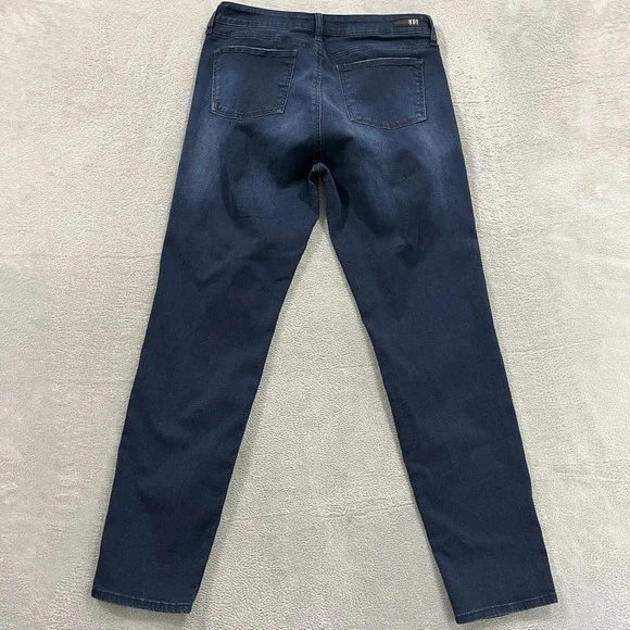 Kut from the Kloth Jeans Womens 12 Blue Diana Skinny Whiskered Stretch Y2K Denim